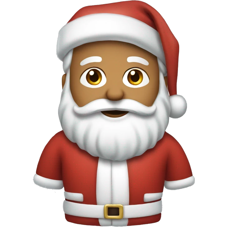 Santa in a blue suit  emoji