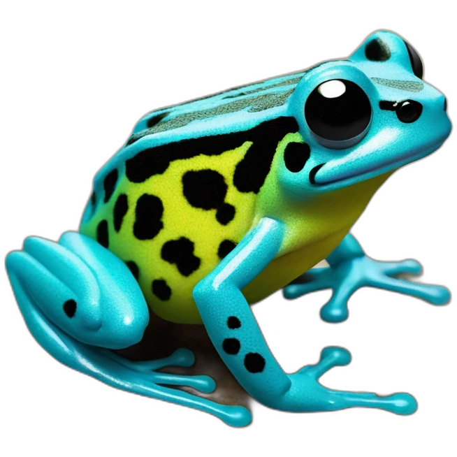 Dart frog leucomelas emoji