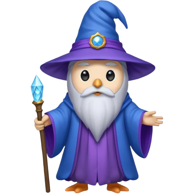 Penguin Wizard emoji