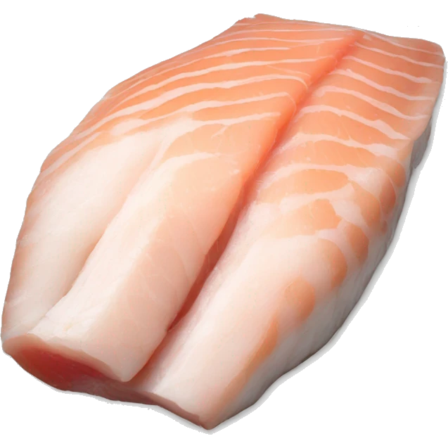 Pacific cod "fillet" with silver skin steak emoji
