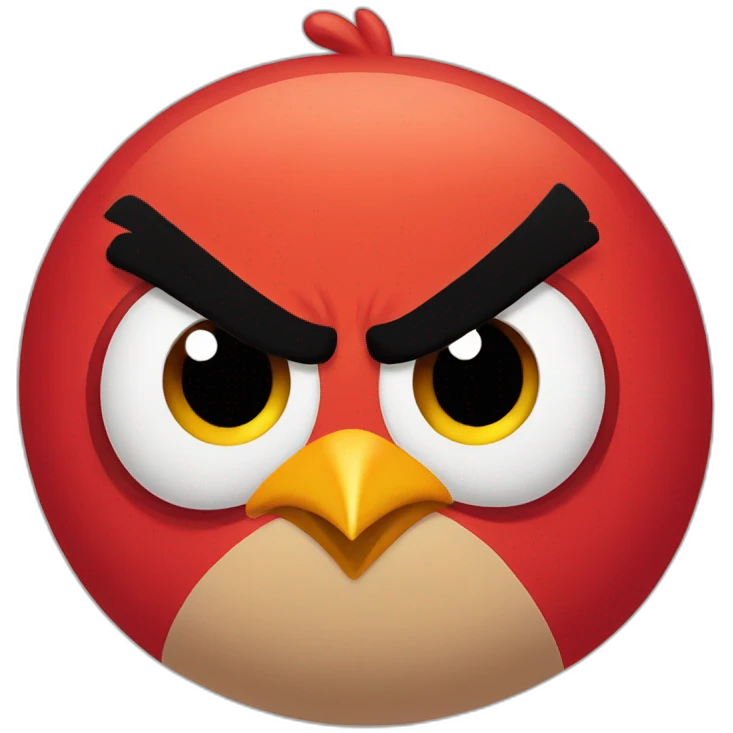 angry bird emoji