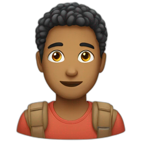 Joven brindando emoji