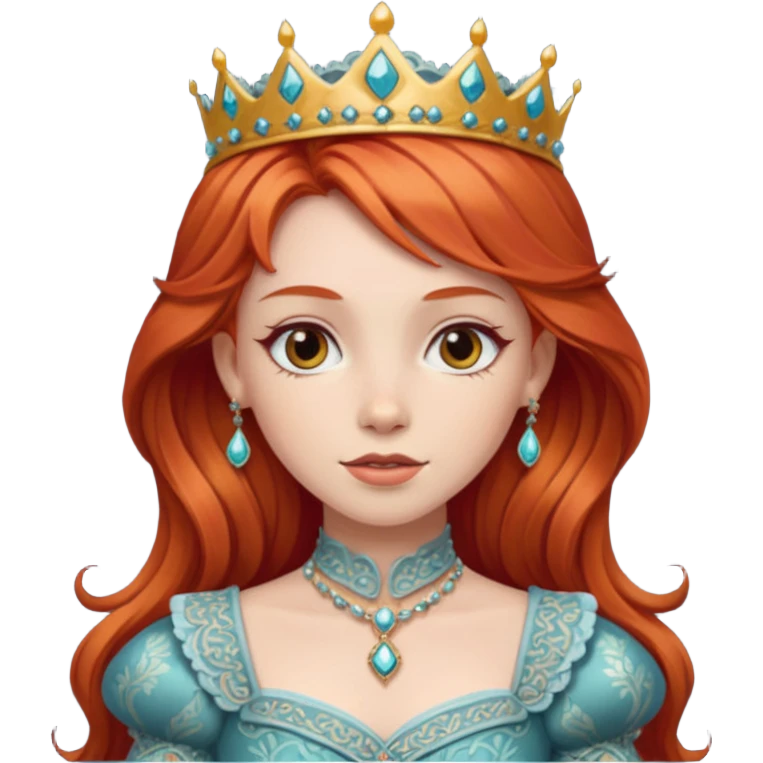 red haired princess emoji
