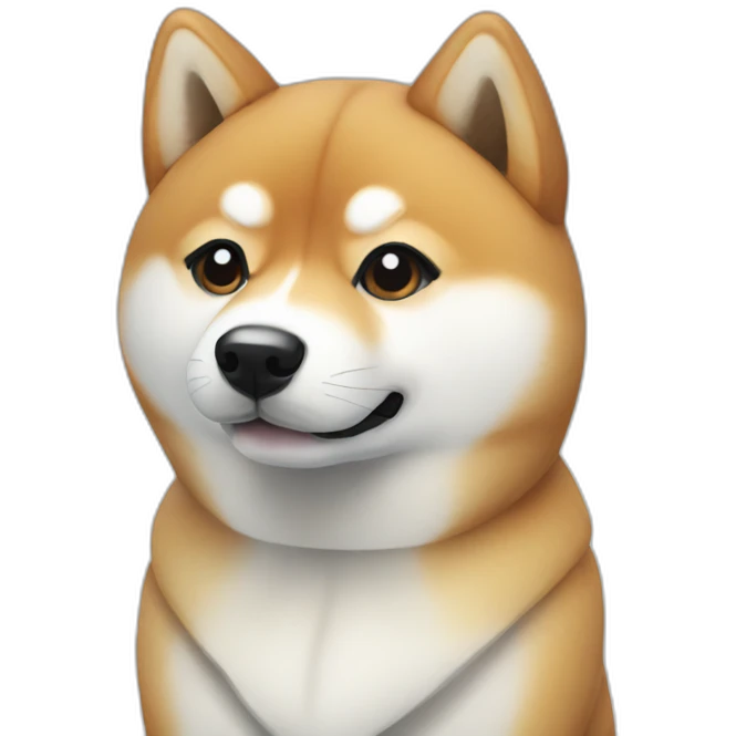Shiba in snow emoji