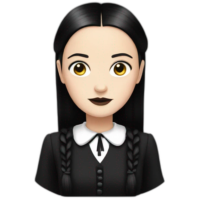 Wednesday Addams emoji