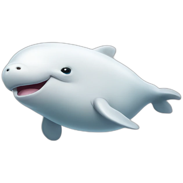 Beluga crying emoji