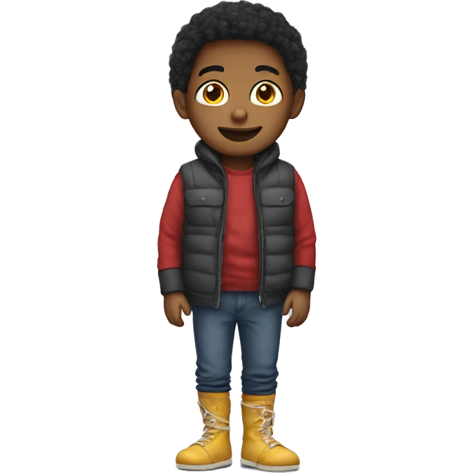 A kid with leg warmers on  emoji