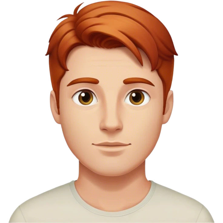 handsome auburn-haired man , photo for slack profile emoji