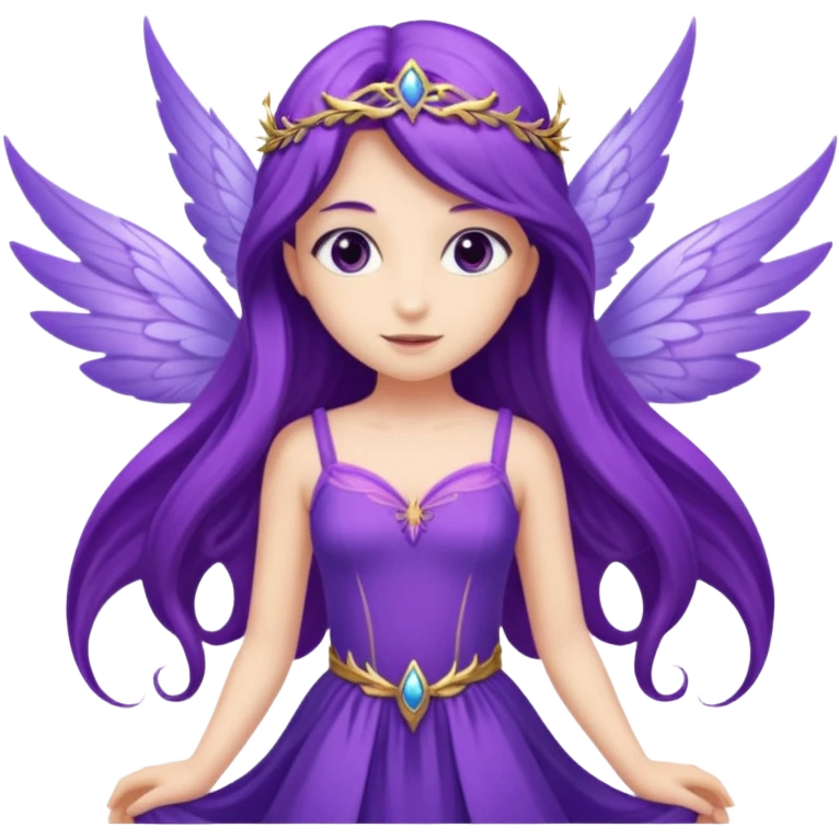 Purple fairy emoji