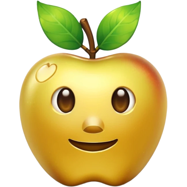 Enchanted golden apple in minecraft stlye emoji