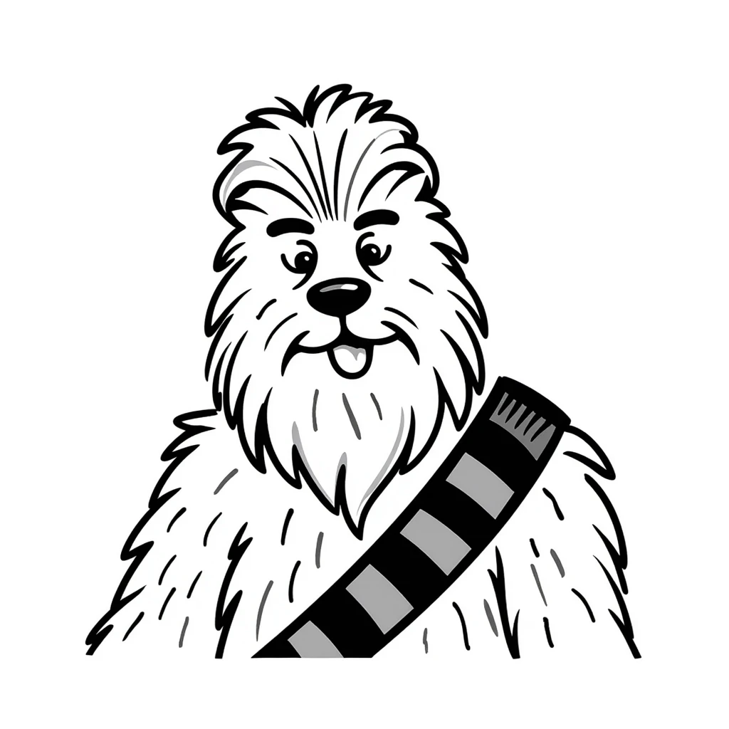 Chewbacca the wookiee with his bandolier and furry appearance emoji