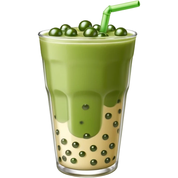 boba matcha milk tea emoji