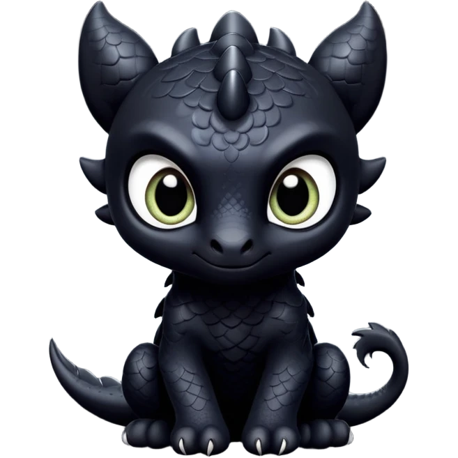 Night Fury making sweet eyes emoji