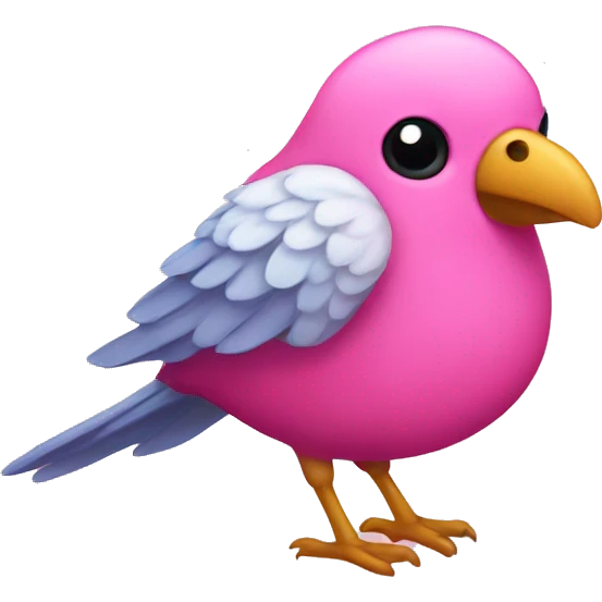 pink bird emoji
