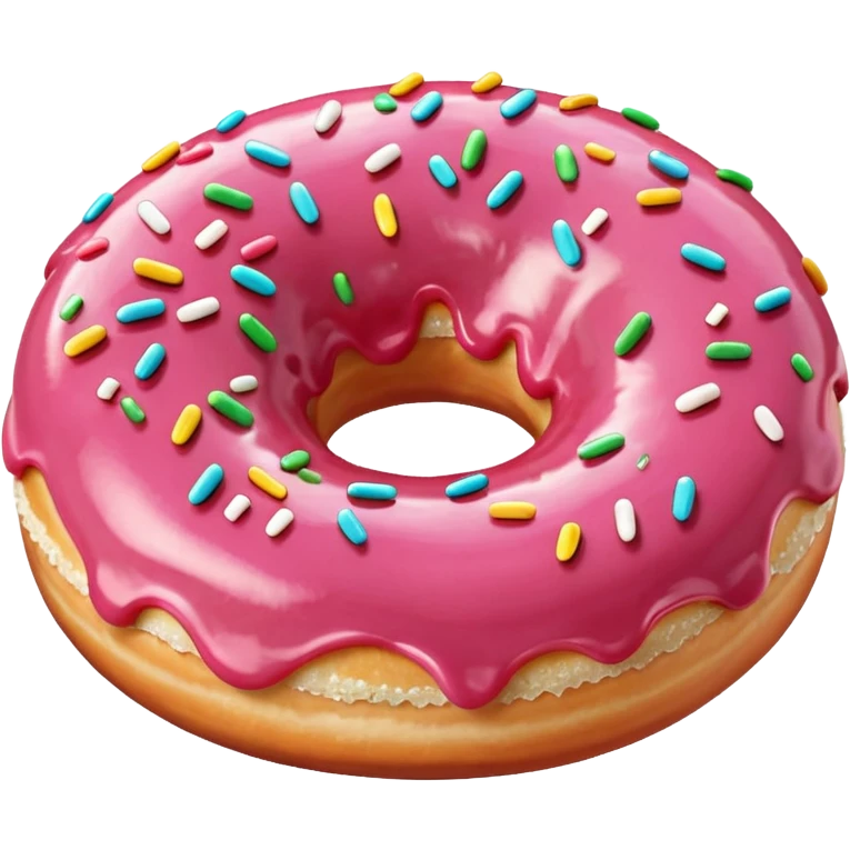 Light pink doughnut ￼ emoji