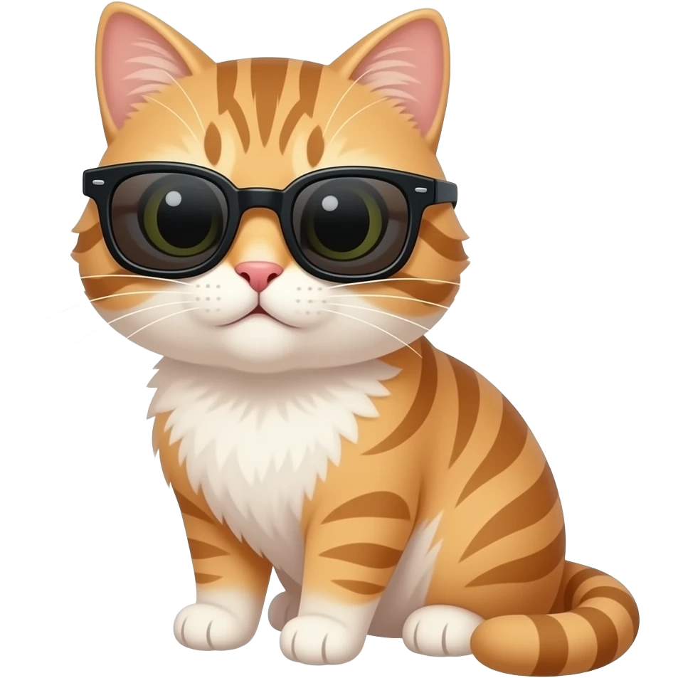 Cat wearing sunglasses emoji