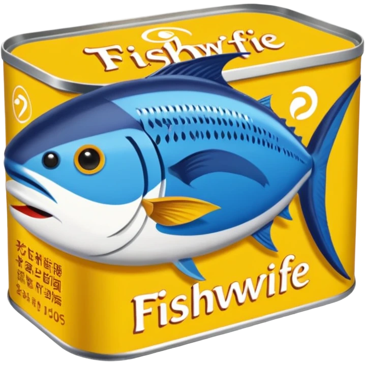 Create a logo using the Fishwife tinned tuna packaging and color scheme.  Wording should read: "The Fishwife Founder Feast 2025" emoji