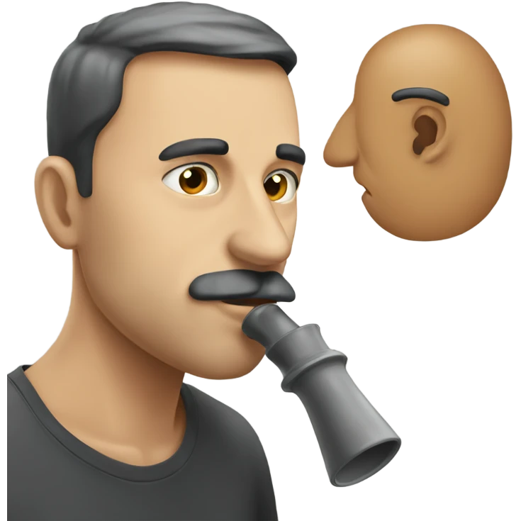 Man sniffing  emoji