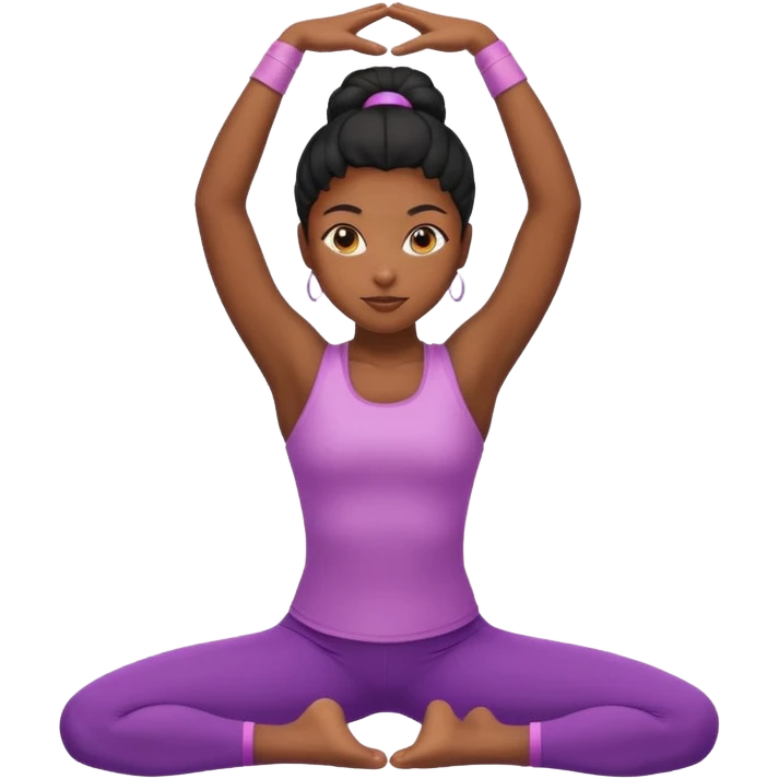 Black girl stretching down emoji