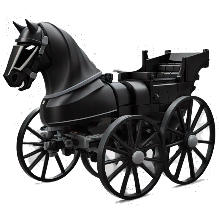 Evil Darth Vader’s Lego. 2 horse drawn 4 wheeled coach  emoji