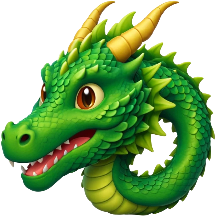 D shaped dragan emoj emoji