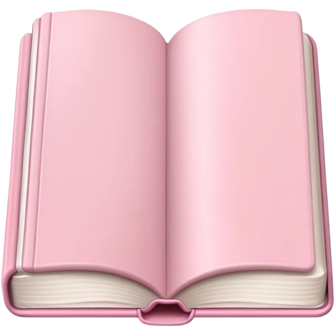 Pastel pink book emoji
