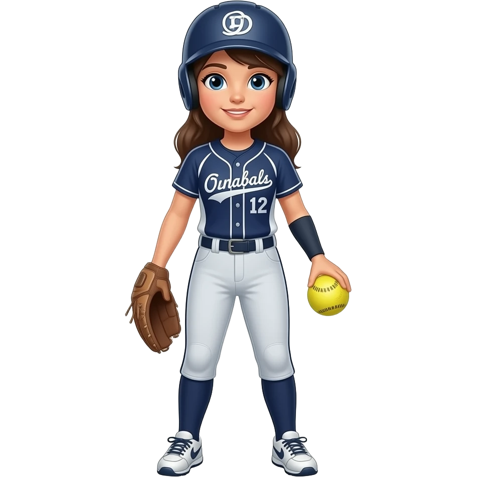 A softball player emoji