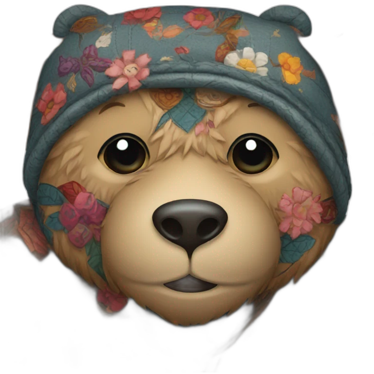 Tattooed Patchwork bear emoji