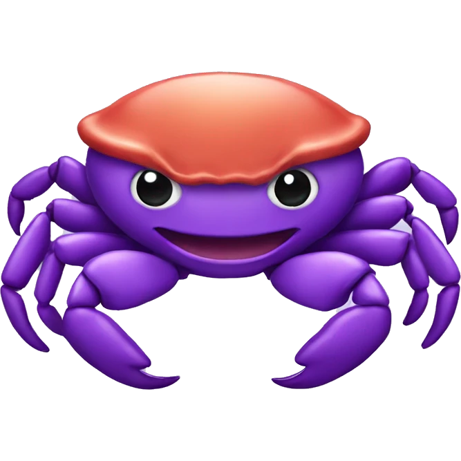 a purple crab emoji
