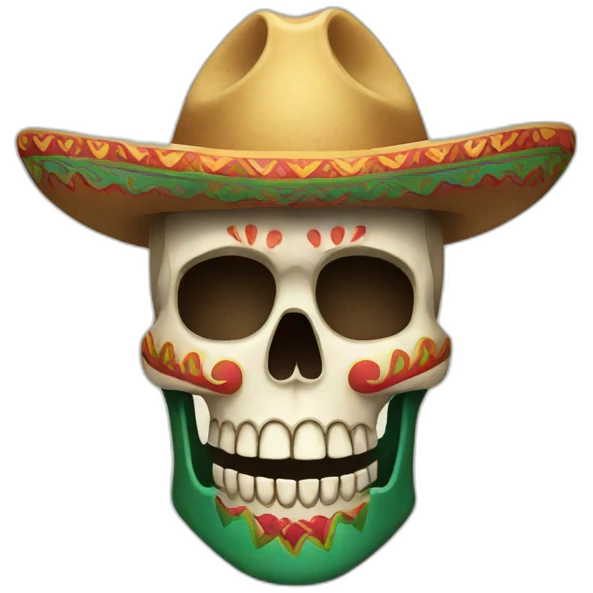 mexican skull emoji