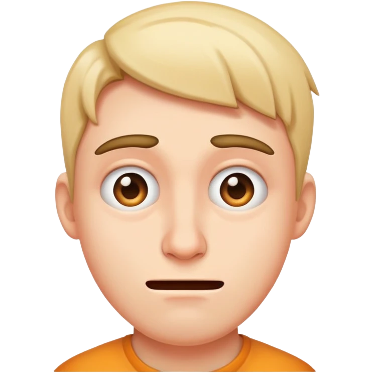 Cringe face emoji