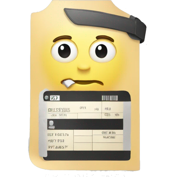 police ticket emoji