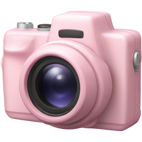 Light pink camera emoji