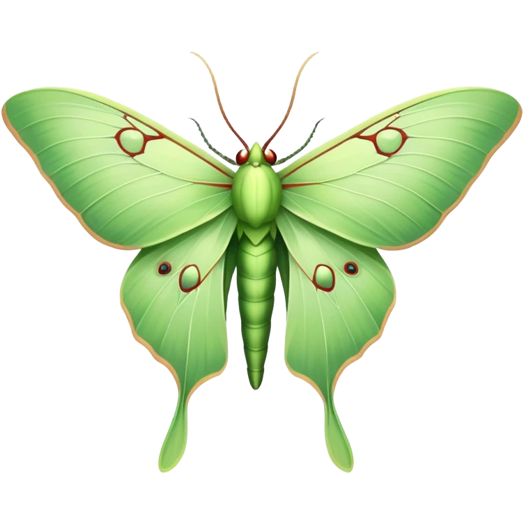 luna moth emoji