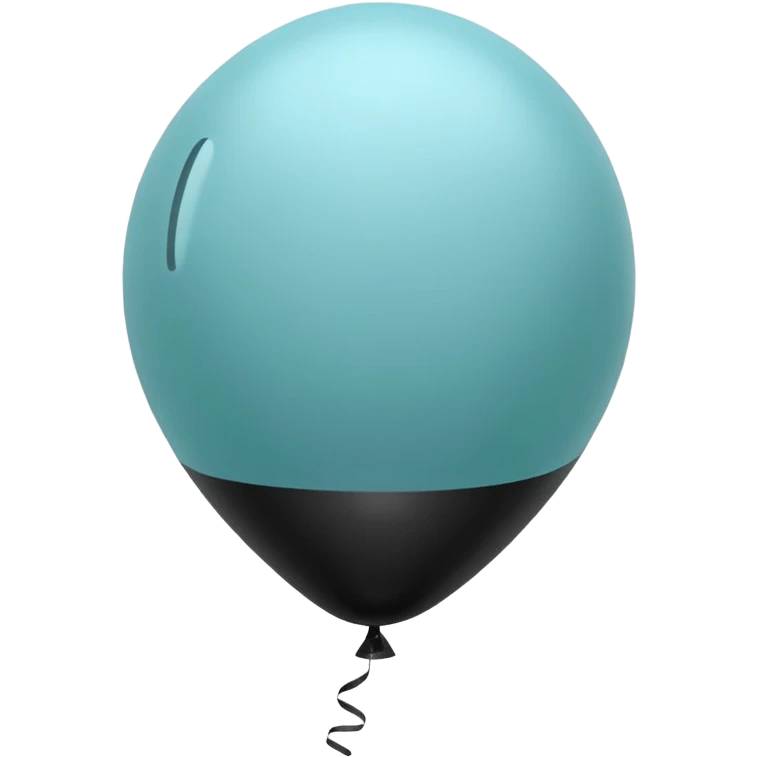 pastel emo black balloon emoji