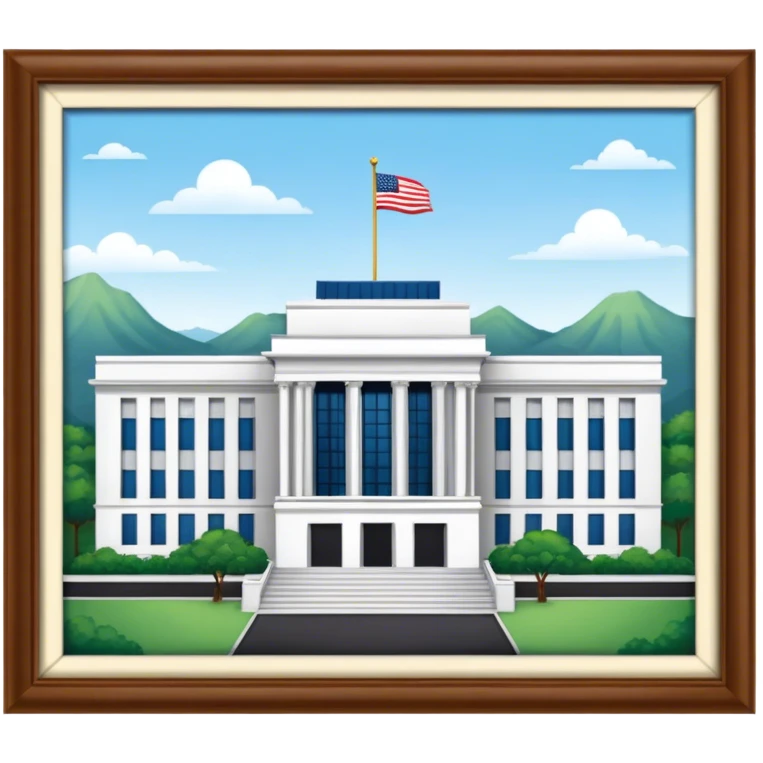 US Embassy building png.  looks realistic emoji