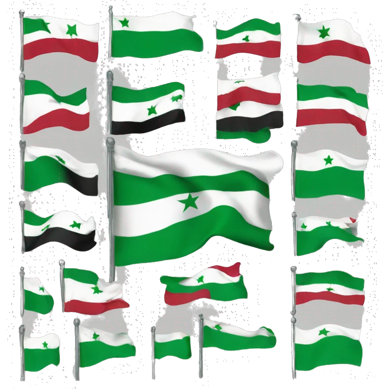 Syria green flag  emoji