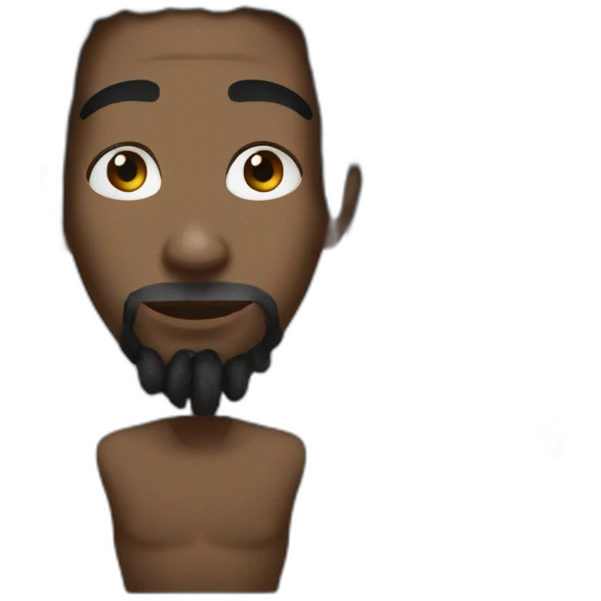 Black semi dreads emoji
