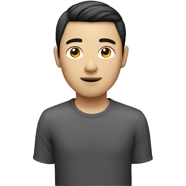 Very skinny, fair-skinned Asian guy.   emoji