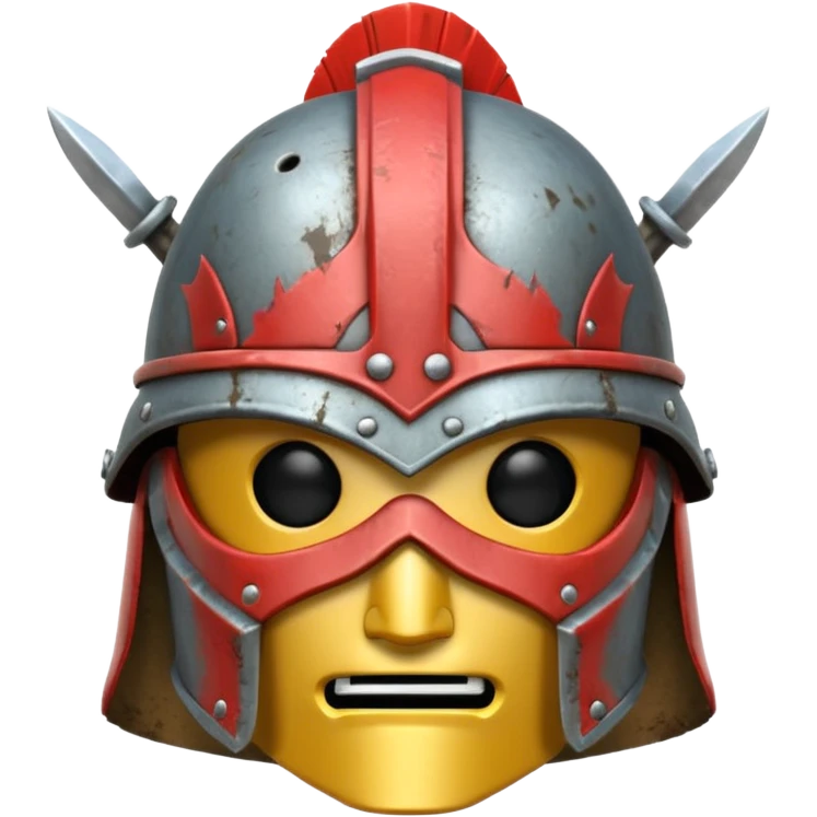 Mini warrior helmet emoji