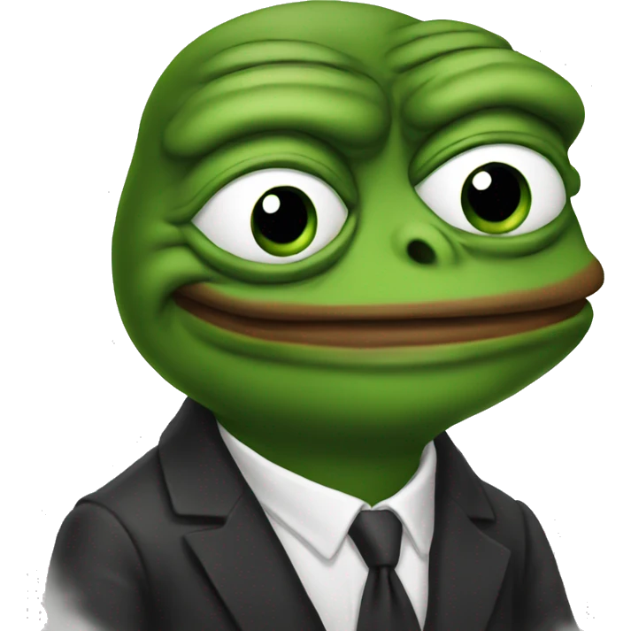 Pepe meme with canabis joins  emoji