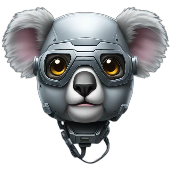 Koala as robocop emoji
