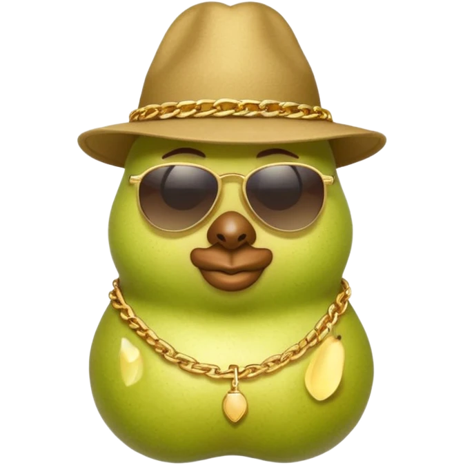 birnen gangster amy rapper als birne emoji
