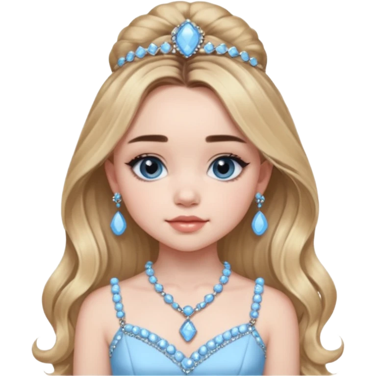 sabrina carpenter's 2025 grammy baby blue jewelry dress emoji