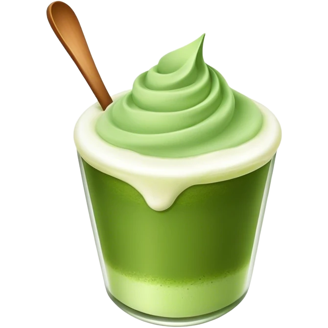 Matcha foam emoji