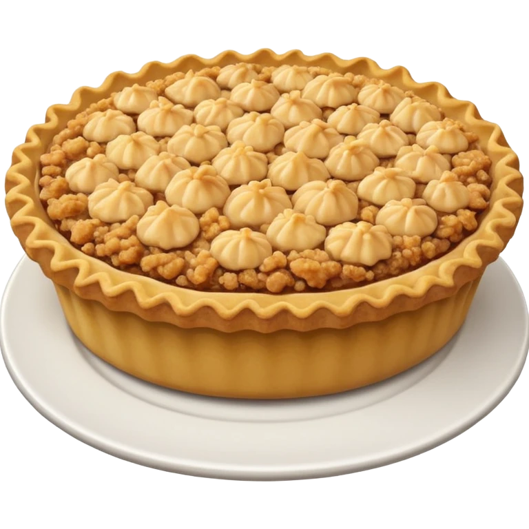 Apple crumble pie  emoji
