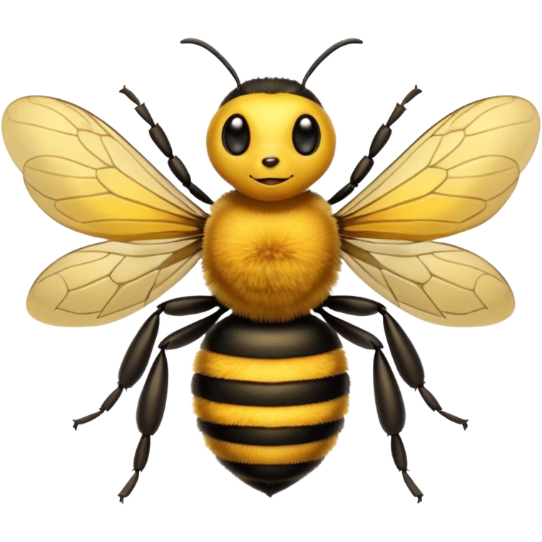 Bee dark  emoji
