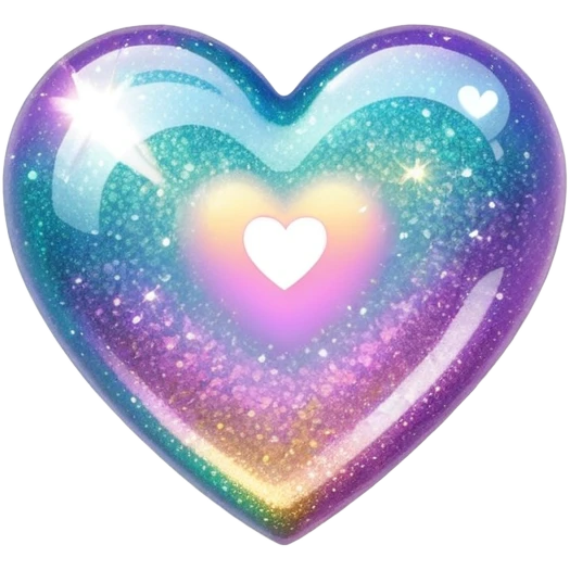 glitter heart emoji