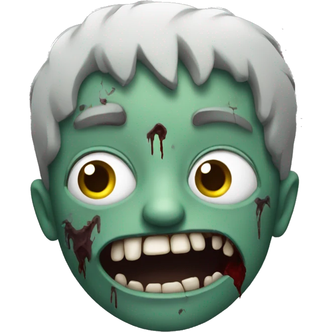 A zombie rises from the ground emoji