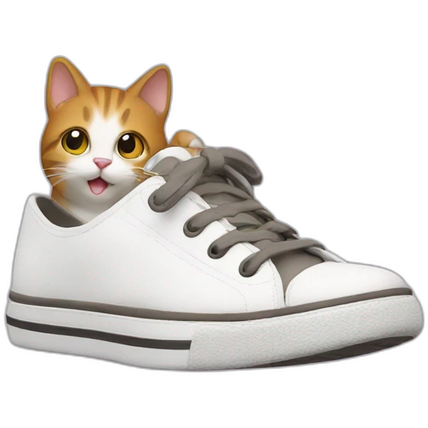 Cat pooping on shoes emoji